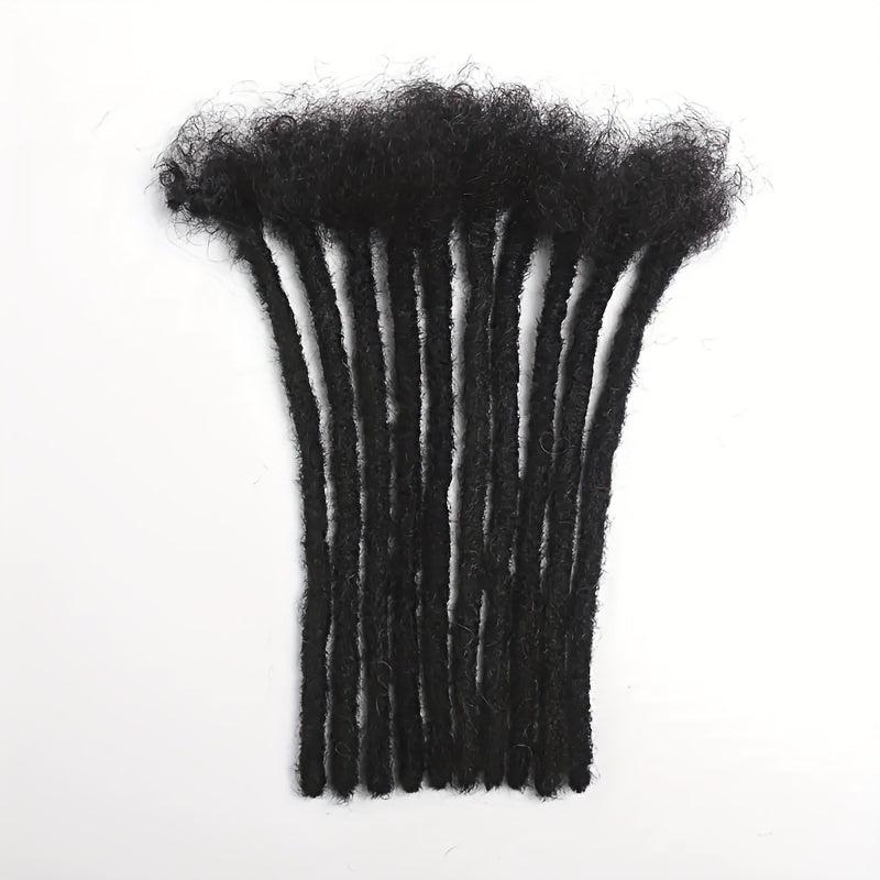 Human Hair Dreads Dreadlock Braids With Loose Ends Hair Pieces