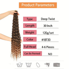76 2 Cm Deep Wave Crochet Hair Soft Ocean Wave Braiding Hair Synthetic