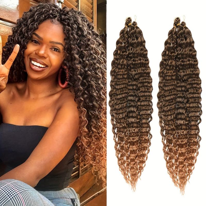 76 2 Cm Deep Wave Crochet Hair Soft Ocean Wave Braiding Hair Synthetic