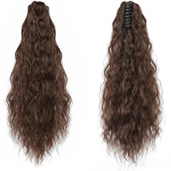 Water Wave Curly Afro Puff Synthetic Ponytail