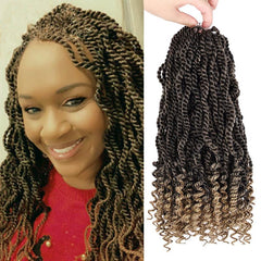 Curly 3X Kinky Twist Braids 12 Inch Crochet Hair