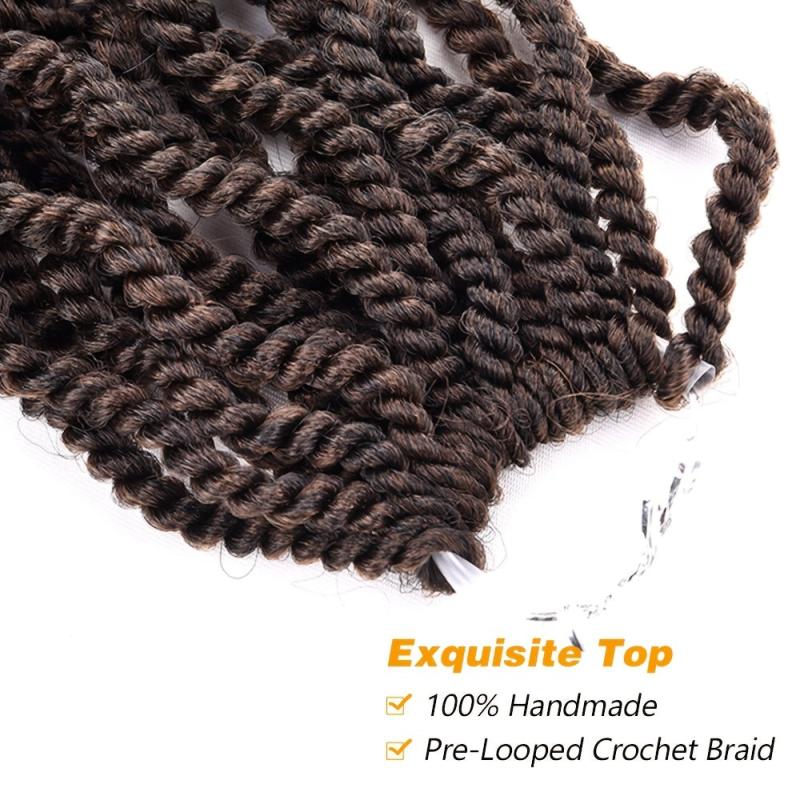 Curly 3X Kinky Twist Braids 12 Inch Crochet Hair