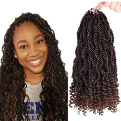 Curly 3X Kinky Twist Braids 12 Inch Crochet Hair