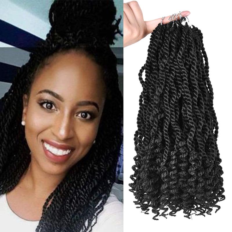 Curly 3X Kinky Twist Braids 12 Inch Crochet Hair