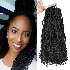 Curly 3X Kinky Twist Braids 12 Inch Crochet Hair