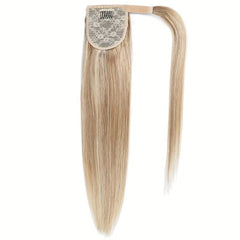 613 Blonde Straight Human Hair Ponytail Extensions 25 4 66 04 Cm