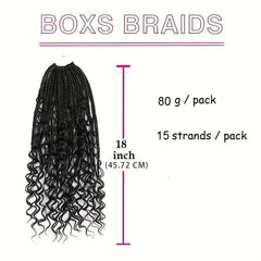 45 72 Cm Boho Box Braids 1 Pack Goddess Box Braids Burgundy