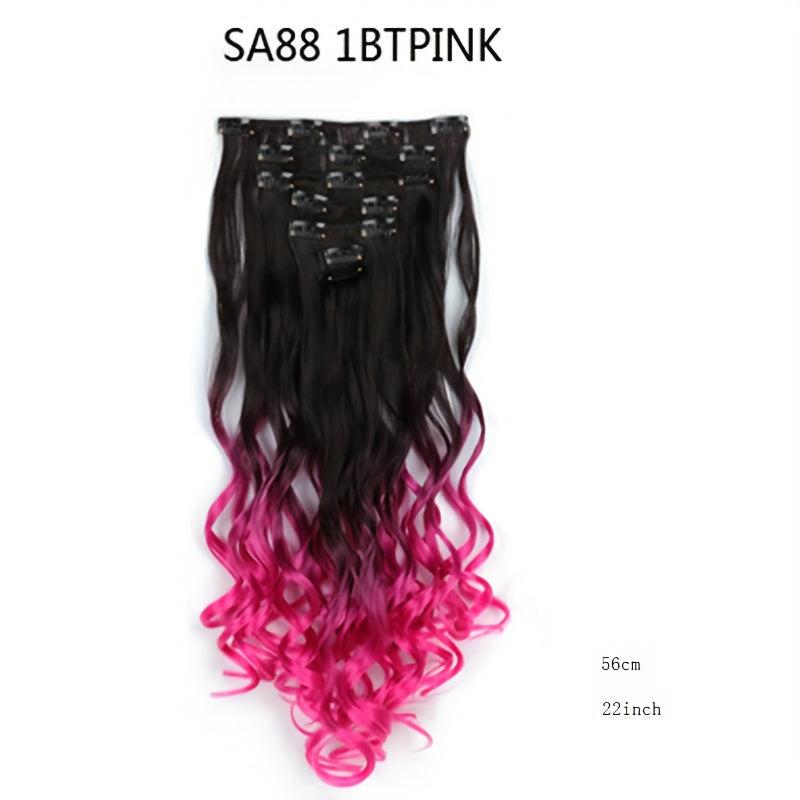 Curly Wave Synthetic Clip Hairpiece 55-88cm