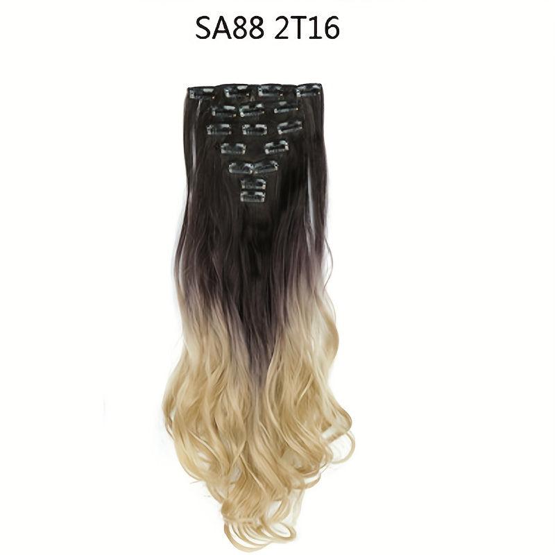 Curly Wave Synthetic Clip Hairpiece 55-88cm