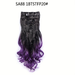 Curly Wave Synthetic Clip Hairpiece 55-88cm