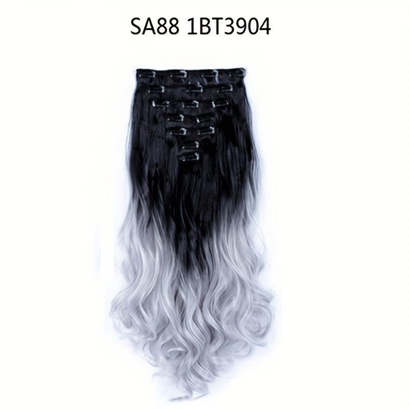 Curly Wave Synthetic Clip Hairpiece 55-88cm