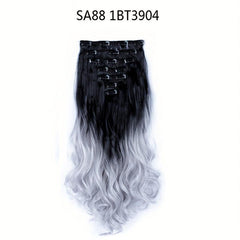 Curly Wave Synthetic Clip Hairpiece 55-88cm