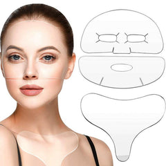 Silicone Face Chest Pad Set Wrinkle Smoothing Patches