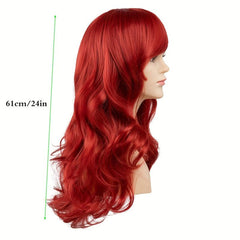 Long Curly Double Ponytail Synthetic Wig With Bangs Anime Cosplay Wig