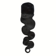 Body Wave Ponytail Human Hair Clip In Daily Use