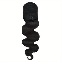 Body Wave Ponytail Human Hair Clip In Daily Use