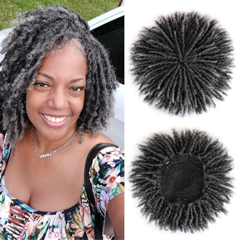 Synthetic Dreadlock Hair Topper with Clip In Braids for Men and Women
