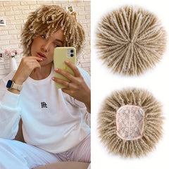 Synthetic Dreadlock Hair Topper with Clip In Braids for Men and Women