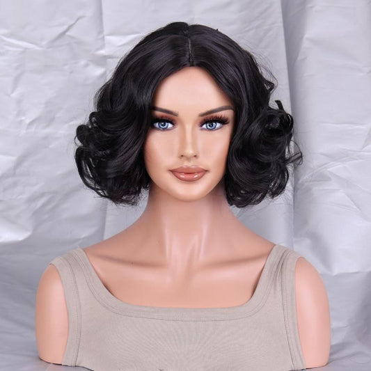 Short Curly Wig High Temperature Silk Wig For Women