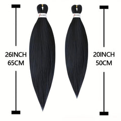6pcs Long Straight Synthetic Crochet Hair Extensions Set