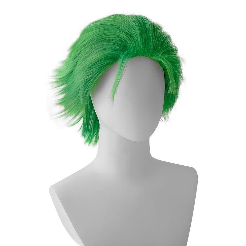 Short Green Cosplay Wig Spiky Unisex Comic Wig For Halloween Party