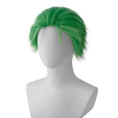 Short Green Cosplay Wig Spiky Unisex Comic Wig For Halloween Party