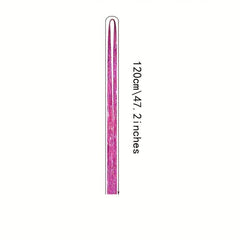 Y2K Tinsel Hair Extension 121 92 cm Sparkle Glitter Rainbow Colored Synthetic