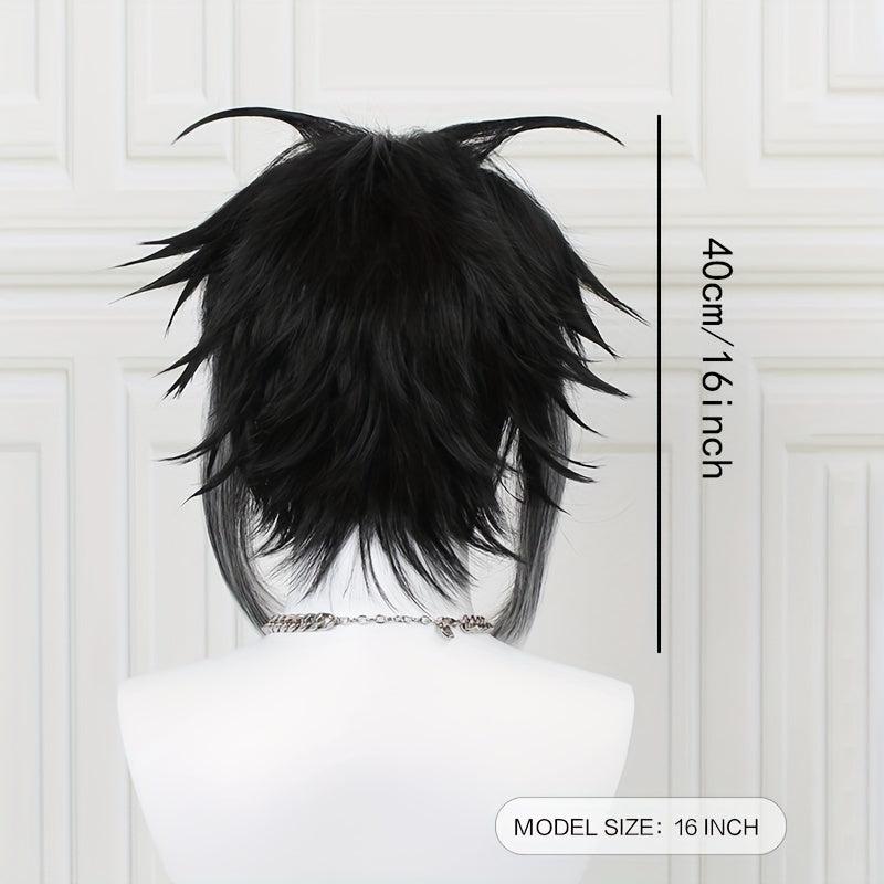 Anime Cosplay Wig Gradient Short Hair Heat Resistant Synthetic Halloween Wigs
