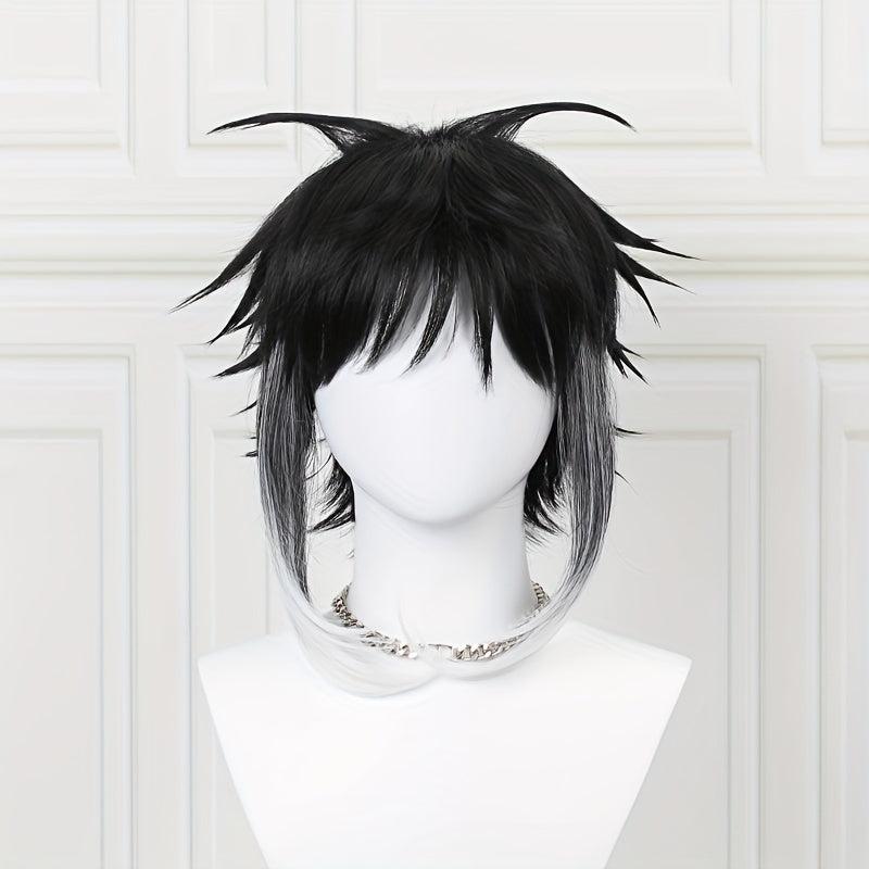 Anime Cosplay Wig Gradient Short Hair Heat Resistant Synthetic Halloween Wigs