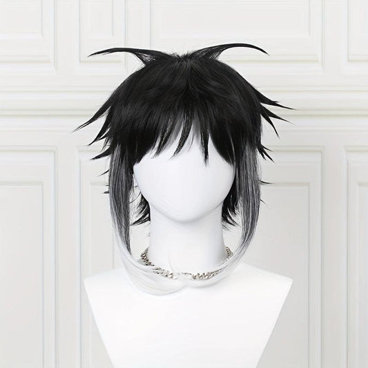 Anime Cosplay Wig Gradient Short Hair Heat Resistant Synthetic Halloween Wigs