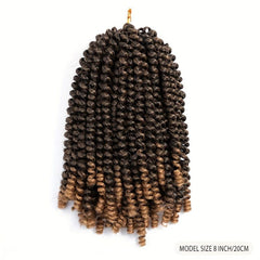 Spring Twist Crochet Braiding Hair Extensions Bomb Twist Curly Braids