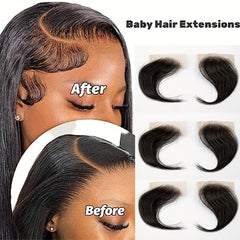 HD Lace Baby Hair Stripes Invisible Lace Hairline Human Hair Extensions