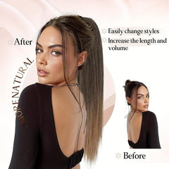 Ombre Brown Straight Ponytail Extension 60-96cm