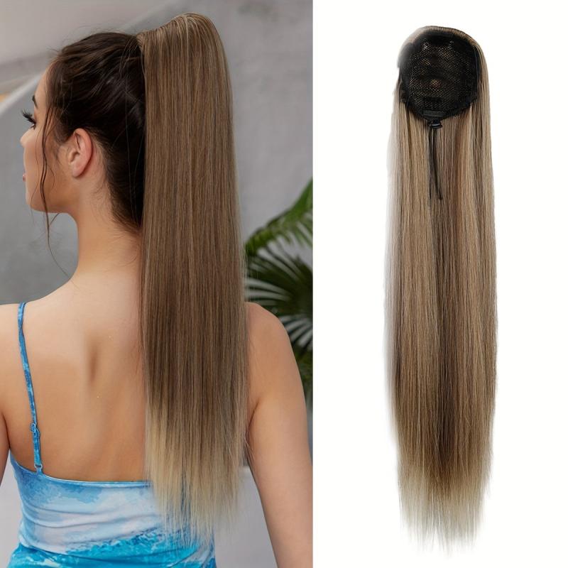 Ombre Brown Straight Ponytail Extension 60-96cm