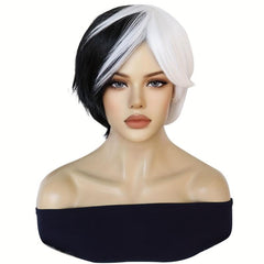 Short Straight Anime Cosplay Wig Synthetic Wigs For Halloween Christmas