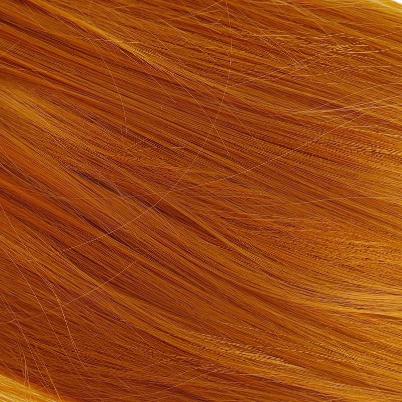 Orange Red Ombre Long Straight Wigs For Women