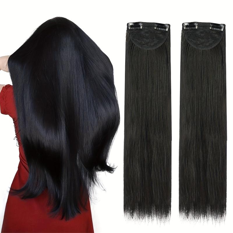 2pcs Clip In Straight Hair Extensions for Women