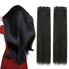 2pcs Clip In Straight Hair Extensions for Women