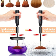 Makeup Brush Cleaner & Dryer 8 Sleeves Clean & Dry in 1 Minute