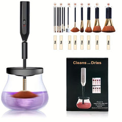 Makeup Brush Cleaner & Dryer 8 Sleeves Clean & Dry in 1 Minute