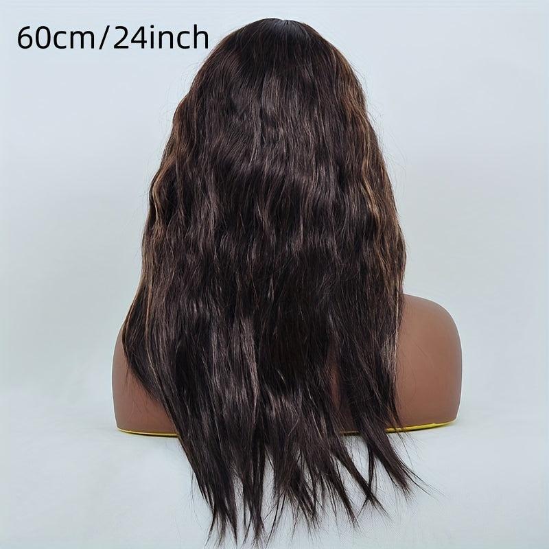 Curly Wavy Wig With Bangs Daily Use Synthetic Wig