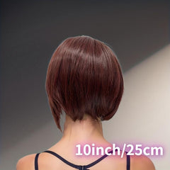 25cm Short Bob Hair Wig Synthetic Material Masquerade Holiday Dress Decoration