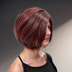 25cm Short Bob Hair Wig Synthetic Material Masquerade Holiday Dress Decoration