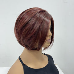 25cm Short Bob Hair Wig Synthetic Material Masquerade Holiday Dress Decoration