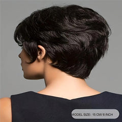 Short Layered Blonde Synthetic Curly Wig for Women