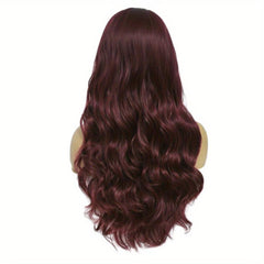 Natural Synthetic Wig Long Wavy Hair With Bangs