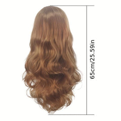Natural Synthetic Wig Long Wavy Hair With Bangs