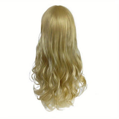 Natural Synthetic Wig Long Wavy Hair With Bangs