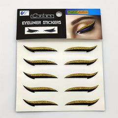 Glitter Eyeliner Stickers Instant Eye Line Strip Self-Adhesive Makeup Tool