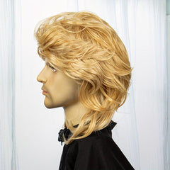 Men's Retro Mullet Wig for 70s 80s Party Halloween Cosplay